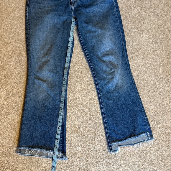 MOTHER The Insider Crop Step Fray Work Hard Play Hard Size 28 - Picture 12 of 13